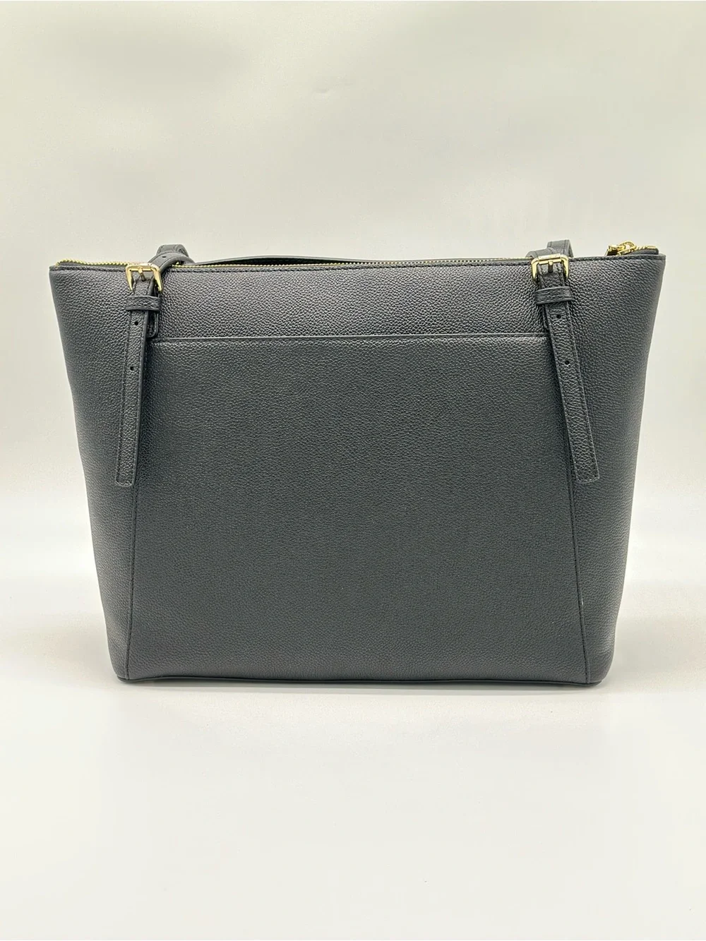 Michael Kors Black Tote with Gold Accents